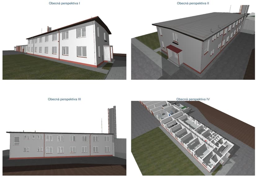 Zaměření areálu pro další projekční zpracování