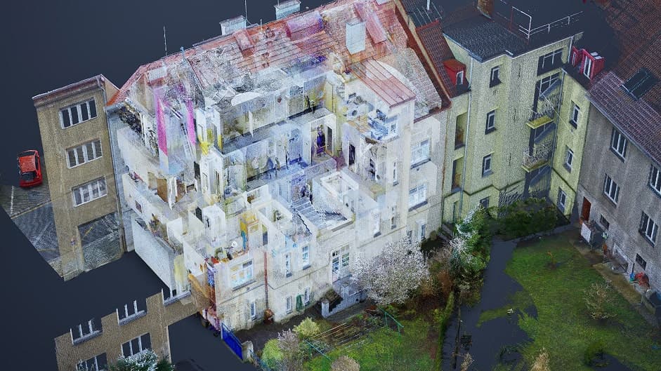 3D Scan Činžovního Domu v Praze | Digitalizace pro Developerský Projekt